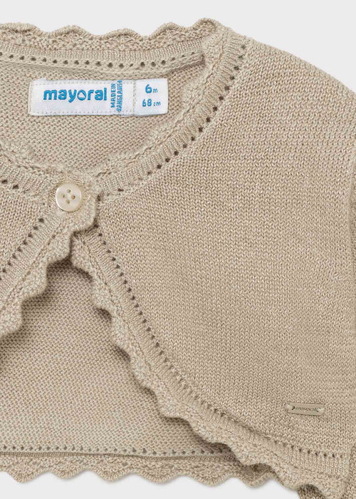 Baby Girl Basic Woven Cardigan (Mayoral)