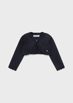 Baby Girl Basic Woven Cardigan Navy (Mayoral)