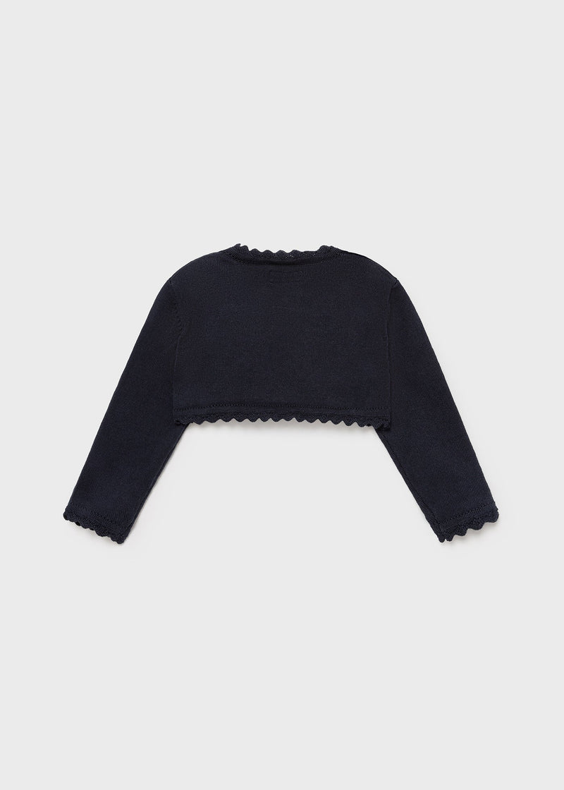 Baby Girl Basic Woven Cardigan Navy (Mayoral)