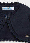 Baby Girl Basic Woven Cardigan Navy (Mayoral)