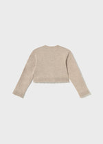 Baby Girl Beige Knit Bolero Cardigan