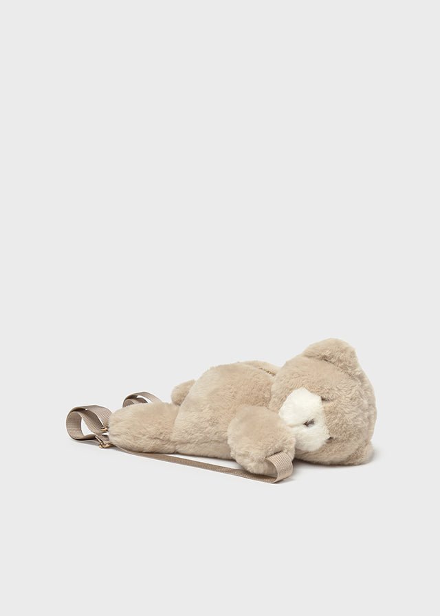 Baby Girl Beige Teddy Bear Backpack
