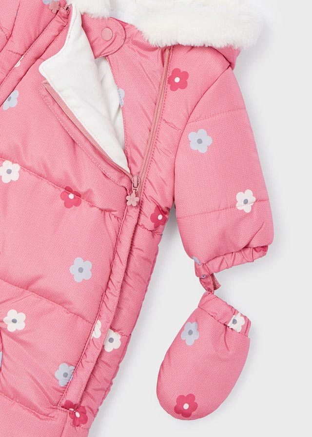 Baby Girl Berry Flower Snowsuit (Mayoral)