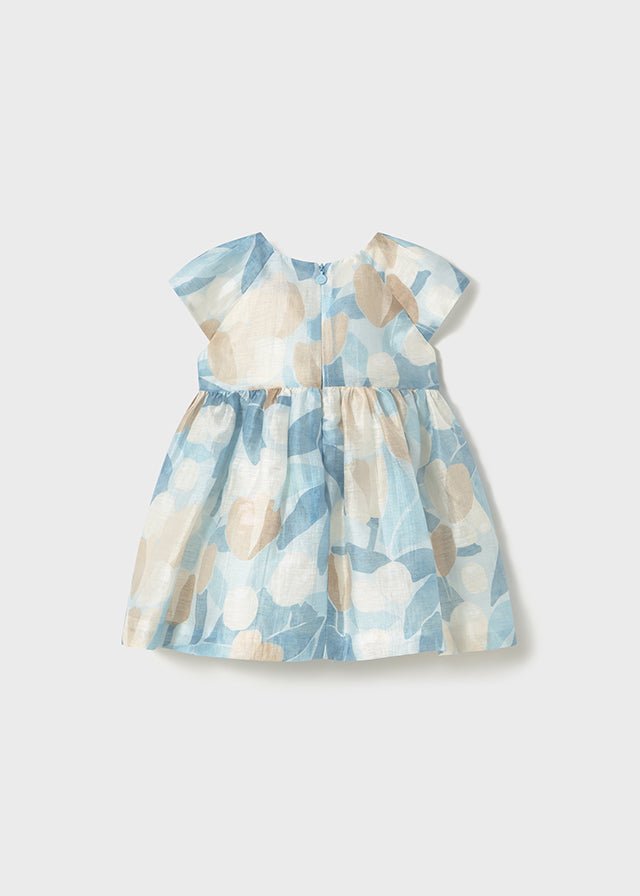 Baby Girl Blue Printed Dress