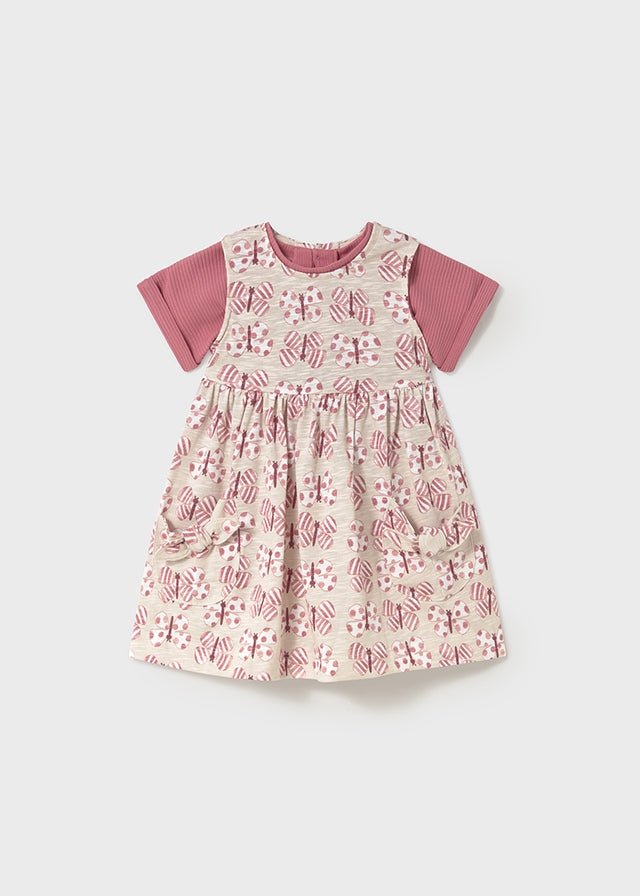 Baby Girl Butterfly Print Dress Set