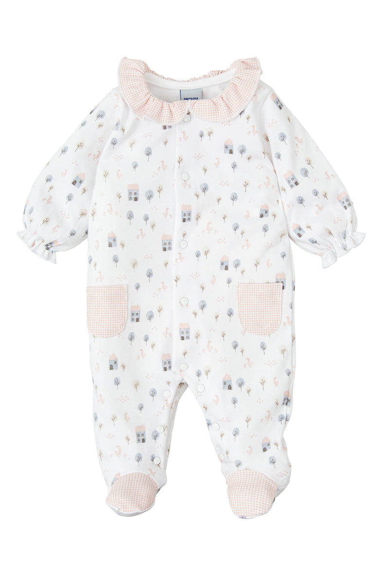 Baby Girl Charming Pastel Printed Babygrow (Babidu)