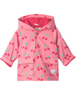 Baby Girl Cherries Snap Raincoat