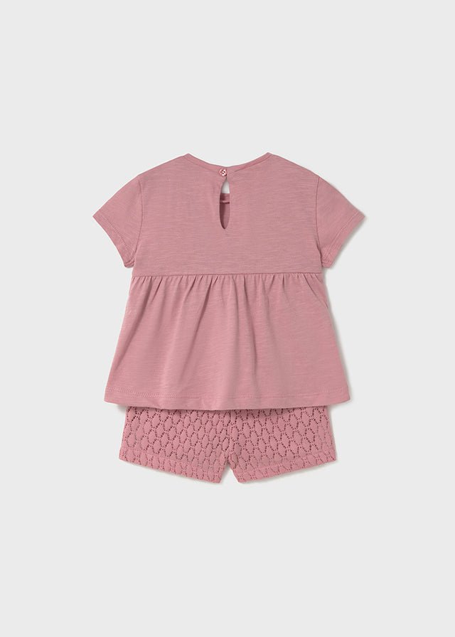 Baby Girl Crochet Short Set