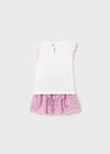 Baby Girl Embroidered Tulle Skirt Set