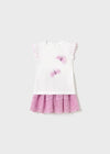 Baby Girl Embroidered Tulle Skirt Set