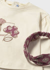 Baby Girl Floral Leggings Set with Headband