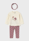 Baby Girl Floral Leggings Set with Headband