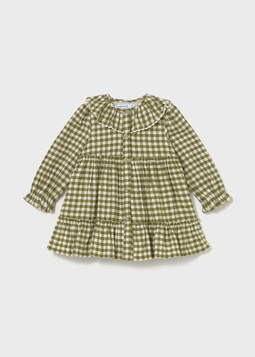 Baby Girl Green Gingham Dress