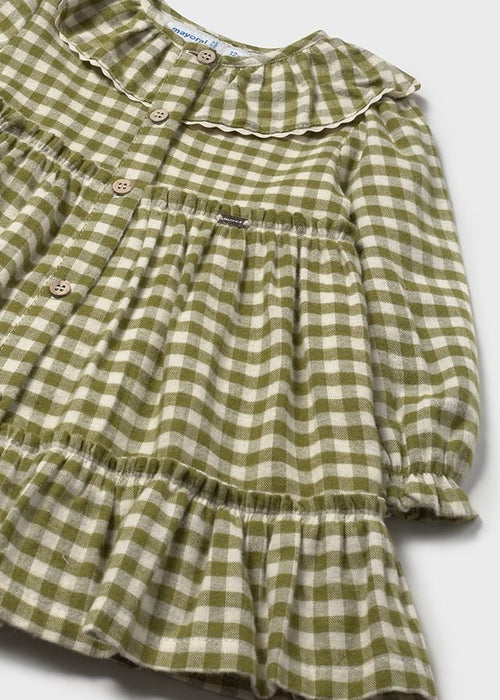 Baby Girl Green Gingham Dress