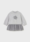 Baby Girl Grey Star Tulle Dress