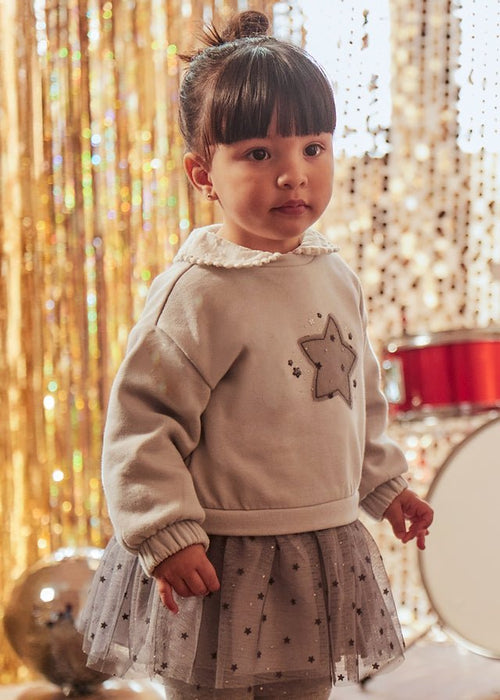Baby Girl Grey Star Tulle Dress