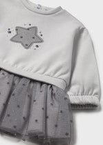 Baby Girl Grey Star Tulle Dress