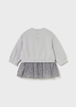 Baby Girl Grey Star Tulle Dress