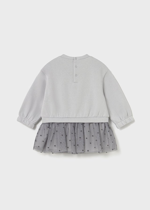 Baby Girl Grey Star Tulle Dress