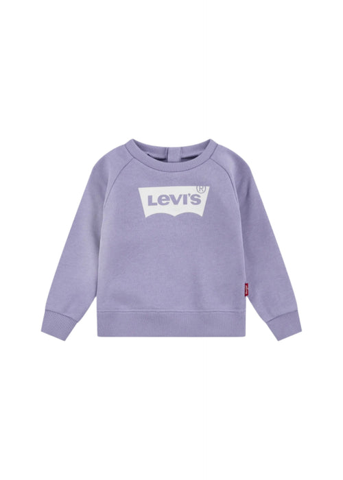 Baby Girl Lilac Logo Crew Sweatshirt