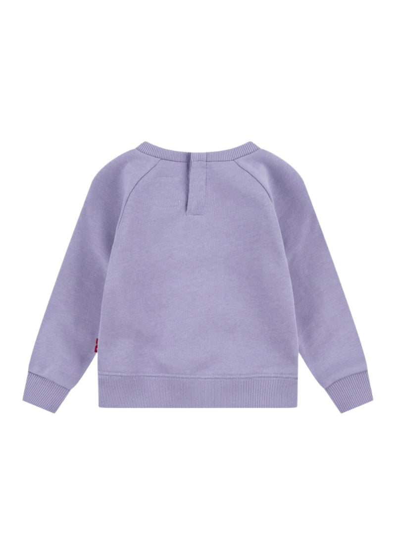 Baby Girl Lilac Logo Crew Sweatshirt