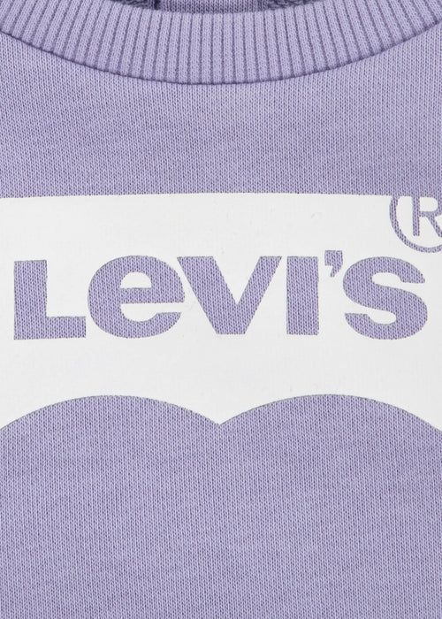Baby Girl Lilac Logo Crew Sweatshirt