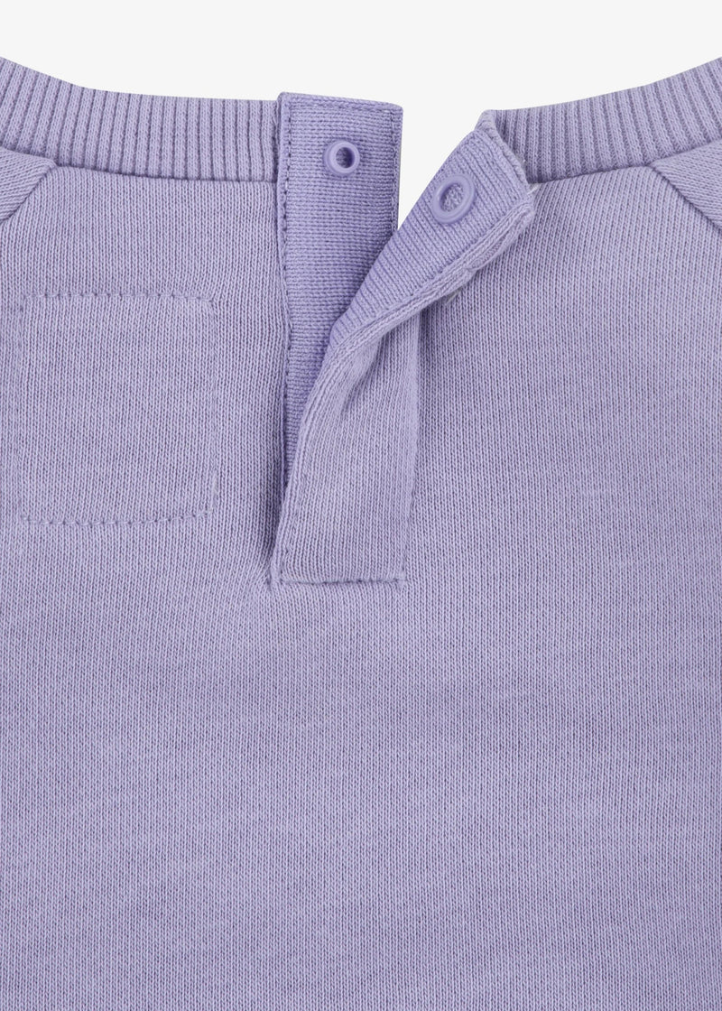 Baby Girl Lilac Logo Crew Sweatshirt