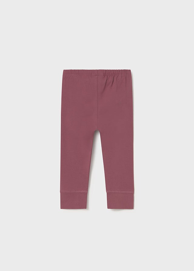 Baby Girl Mauve Cat Print Leggings Set