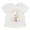 Baby Girl Off - White T-Shirt With Bear Print