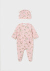 Baby Girl Pink Babygrow & Hat Set (Mayoral)