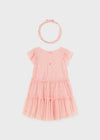 Baby Girl Pink Cotton & Tulle Dress Set