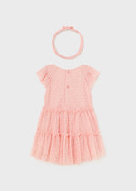 Baby Girl Pink Cotton & Tulle Dress Set