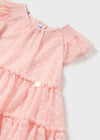 Baby Girl Pink Cotton & Tulle Dress Set