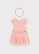 Baby Girl Pink Cotton & Tulle Dress Set