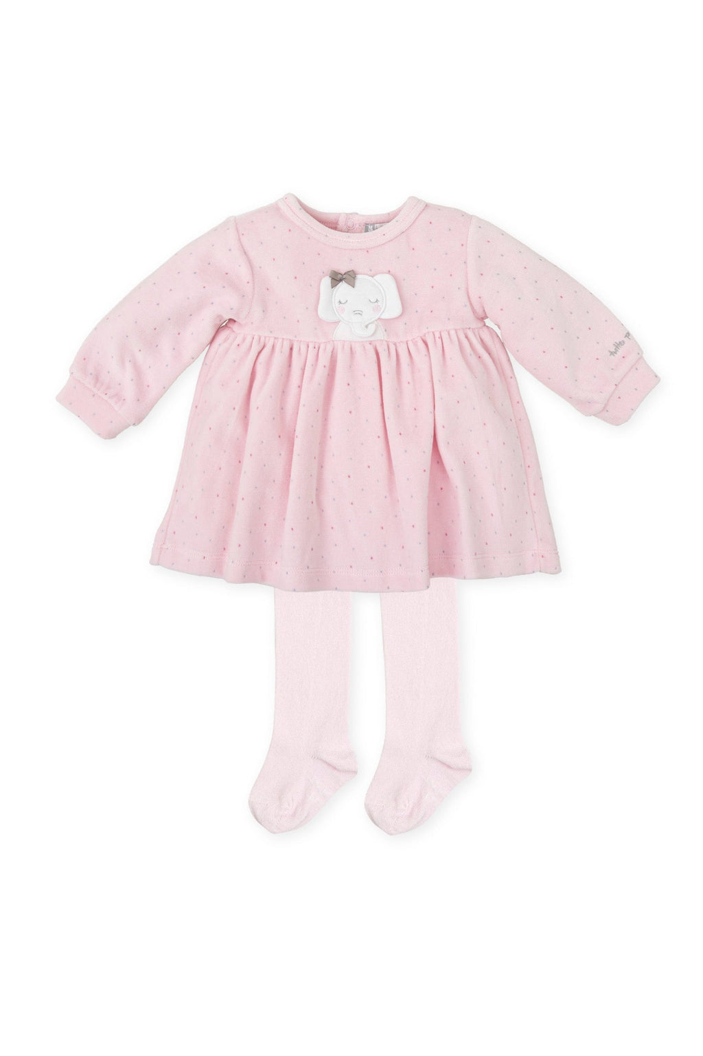 Baby dress and tights set best sale