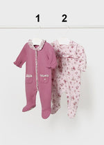 Baby Girl Pink & Floral Babygrows (sold separately) (mayoral)