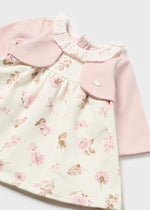 Baby Girl pink Floral Cardigan Dress (Mayoral)