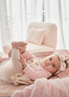 Baby Girl pink Floral Cardigan Dress (Mayoral)