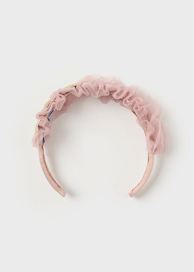 Baby Girl Pink Headband With Gold Glitter Stars