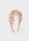 Baby Girl Pink Headband With Gold Glitter Stars