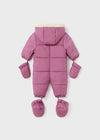 Baby Girl Pink Heart Pramsuit Snowsuit (mayoral)