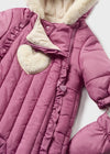 Baby Girl Pink Heart Pramsuit Snowsuit (mayoral)