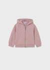 Baby Girl Pink Hooded 3 - Piece Tracksuit Set