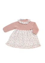 Baby Girl Pink Knitted Flower Dress