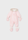 Baby Girl Pink Padded Baby Snowsuit (Mayoral)