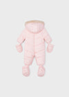 Baby Girl Pink Padded Baby Snowsuit (Mayoral)