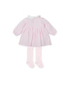 Baby Girl Pink Padded Dress with Tights (Tutto Piccolo)