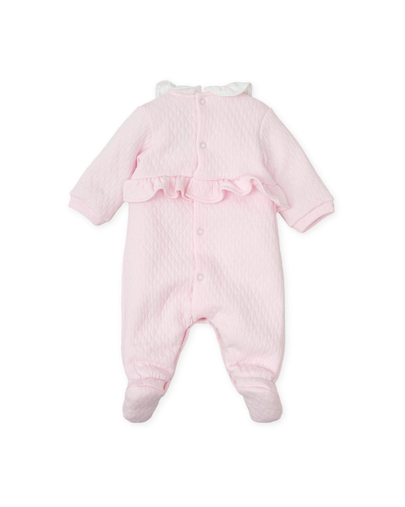 Baby Girl Pink Ruffle Babygrow (Tutto Piccolo)