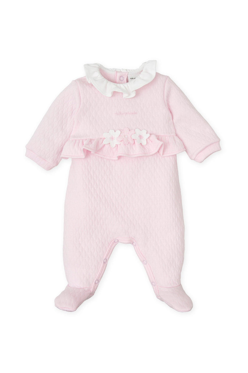 Baby Girl Pink Ruffle Babygrow (Tutto Piccolo)