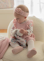 Baby Girl Pink Ruffled Dress with Floral Top (Mayoral)